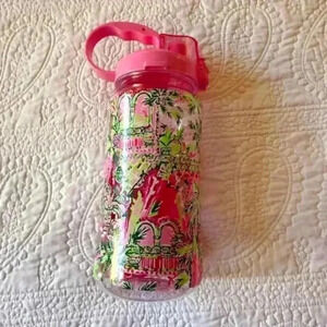 Lilly Pulitzer GWP Water Bottle Mandevilla Baby Always Worth It OS NWT